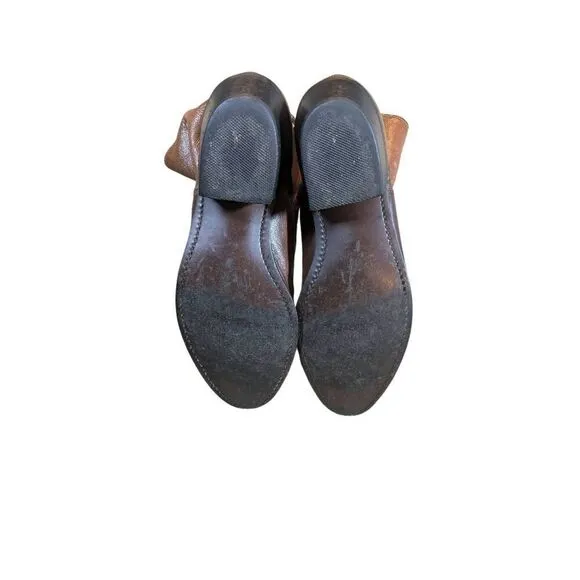 VTG 70s mens leather ankle boots. Size 8.5 E in good condition.