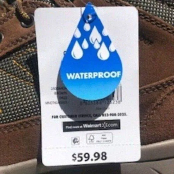 Waterproof Hiker Boots . Size 11 1/2 . Benedict . Ozark Trail . New in Box