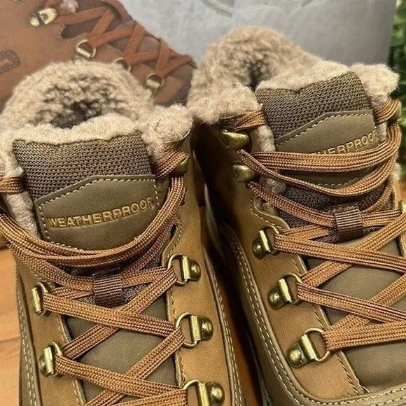 Weatherproof Slope Leather Sneaker Boots Size 10