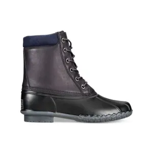 WEATHERPROOF VINTAGE Mens Black Mixed Media At Heel Adam Ii Toe Duck Boots 8 M
