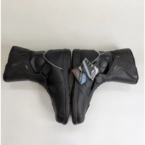 Weise Men's Leather Motorcycle Boots Black Size 14 Waterproof BNWT