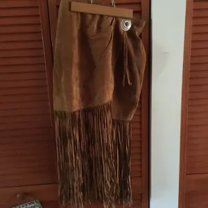 🆕Western Leather Fringe Skirt🎈