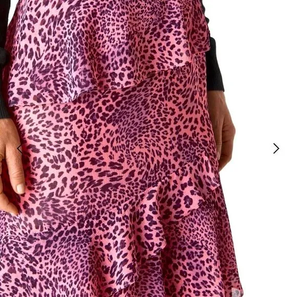 **** Whistles Wild Cat Print Skirt (R)