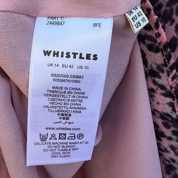 **** Whistles Wild Cat Print Skirt (R)