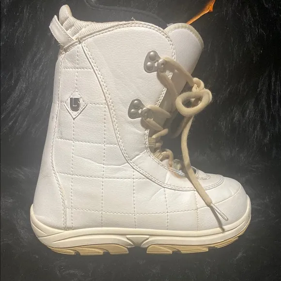 White and Tan High-Top‎ Rain &amp; Snow Boots