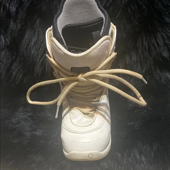 White and Tan High-Top‎ Rain &amp; Snow Boots