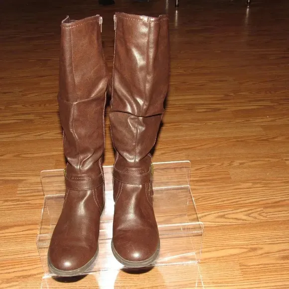WHITE MOUNTAIN Layton Riding Brown Boots Size 10M