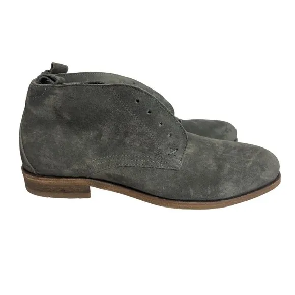 WOLVERINE Hensel 4-Eye‎ grey Sz 10.5 Men Suede Lace-Up Chukka Ankle Boots