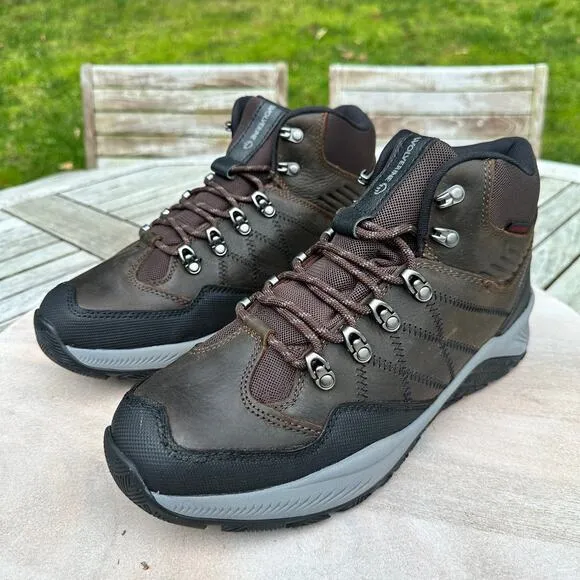 Wolverine Luton Hiker Waterproof Mid Mens Size 12 Brown Leather Hiking Boots New