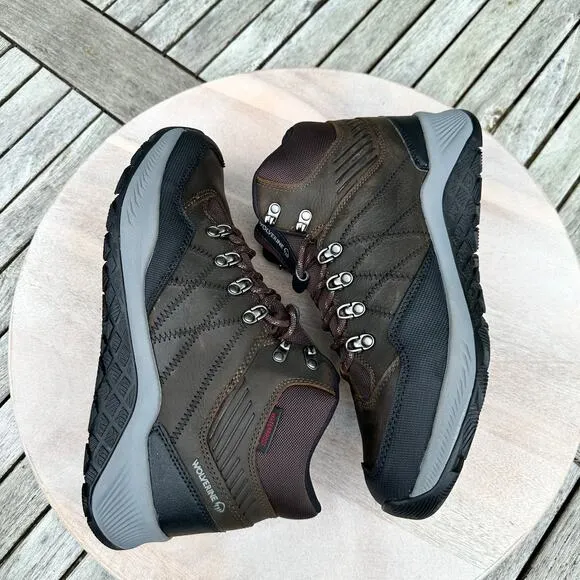 Wolverine Luton Hiker Waterproof Mid Mens Size 12 Brown Leather Hiking Boots New