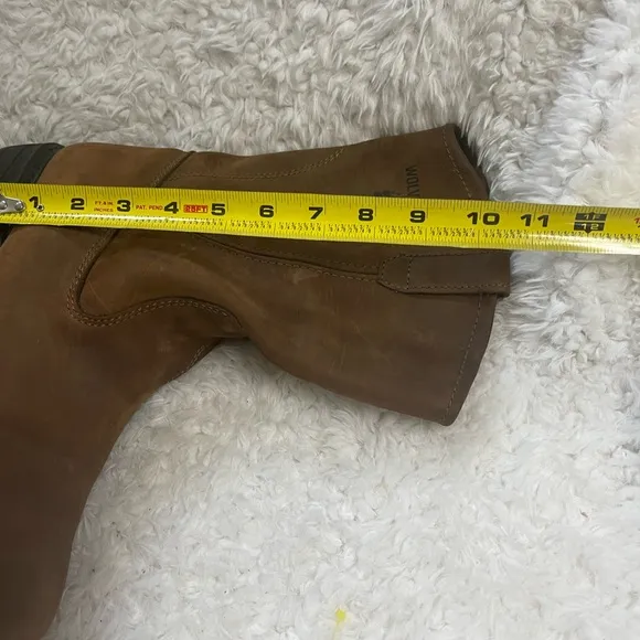 Wolverine Wellington Men’s Tan Leather Biker Boots SZ10.5 W01727