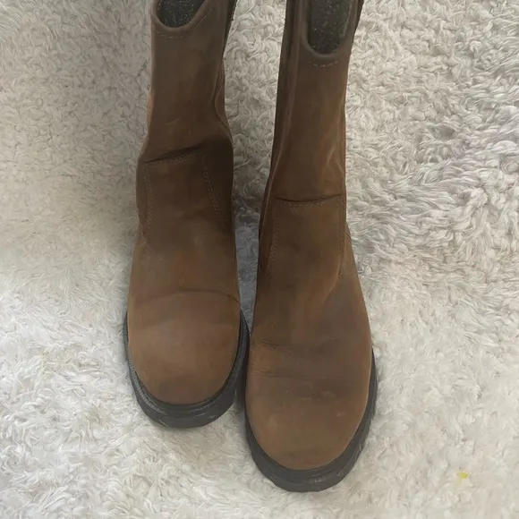 Wolverine Wellington Men’s Tan Leather Biker Boots SZ10.5 W01727