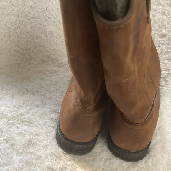 Wolverine Wellington Men’s Tan Leather Biker Boots SZ10.5 W01727