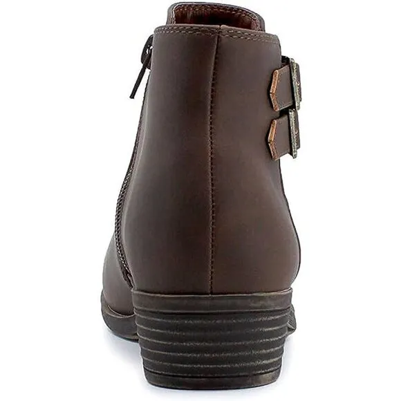 Women's Ankle Boot with Side Zipper - Stylish Dress Boot for Women