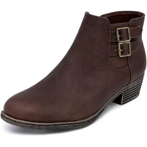 Women's Ankle Boot with Side Zipper - Stylish Dress Boot for Women