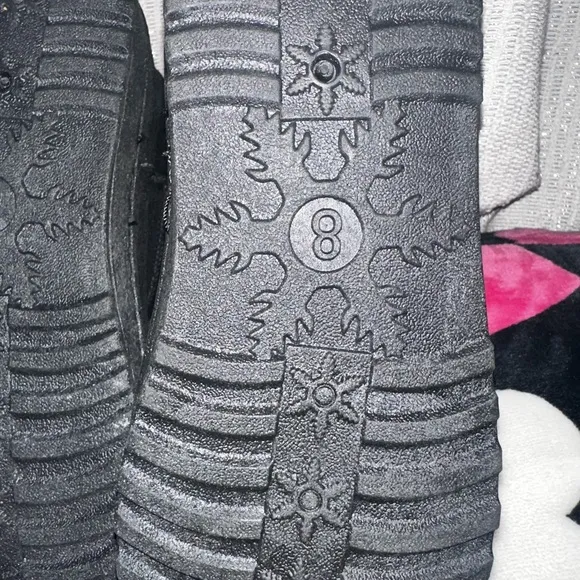 Women's Black Bow Snow Boots
