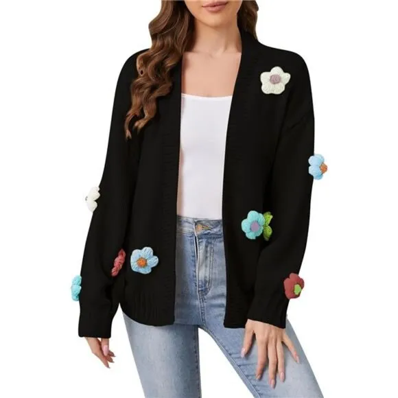 Womens Cardigan Sweaters Black