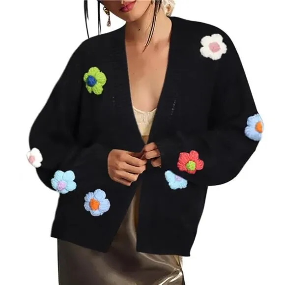 Womens Cardigan Sweaters Black