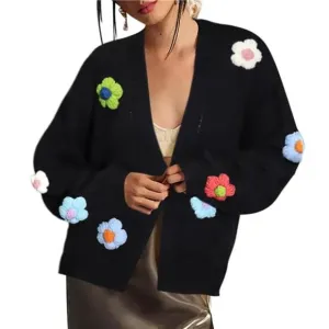 Womens Cardigan Sweaters Black