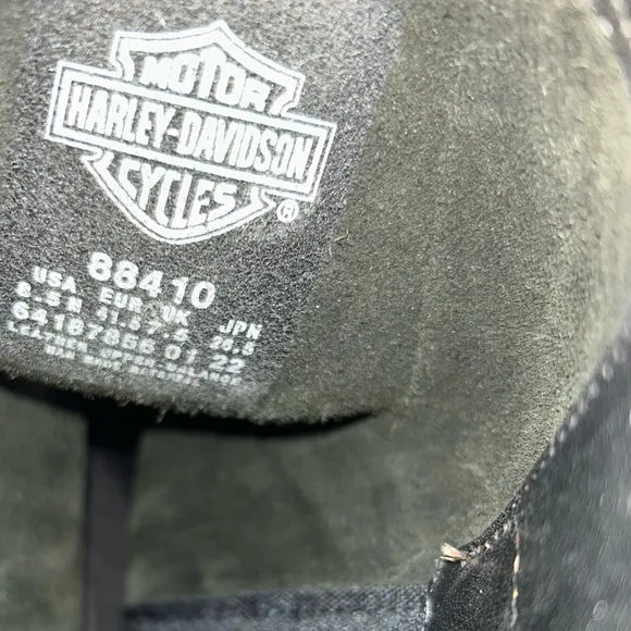 Women’s Harley Davidson Black Motorcycle Eagle Harness Boots Size 8.5M