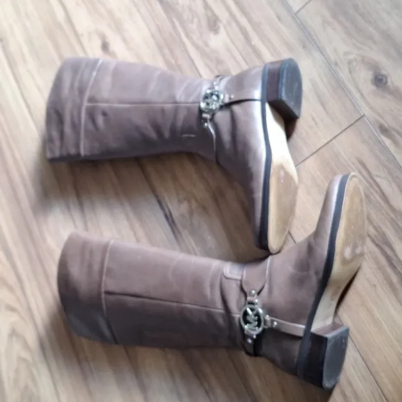 Womens MICHAEL Michael Kors Fulton Harness Riding Boots -