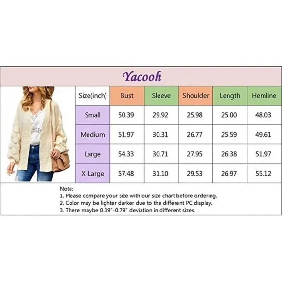 𝅺WOMENS Oversized Knit Cardigan Outwear A-beige