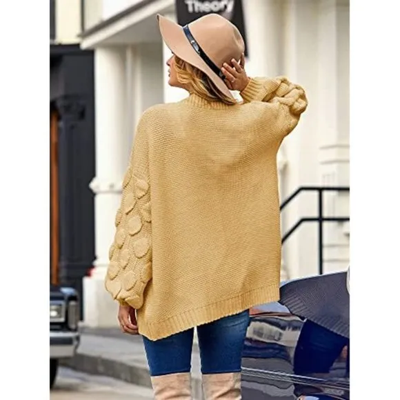 𝅺WOMENS Oversized Knit Cardigan Outwear Khaki