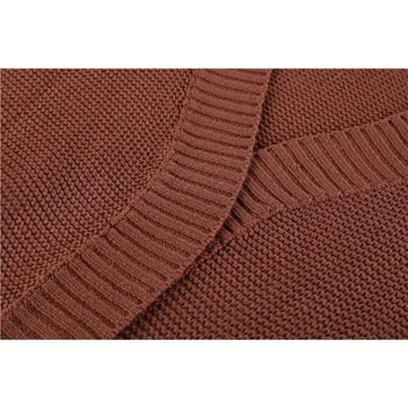 WOMENS Oversized Knit Cardigan Outwear Picture Color