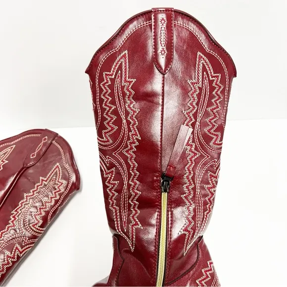 Women’s Red Cowboy Boots Western Cowgirl size EU 38 women’s 7.5