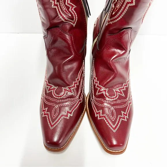 Women’s Red Cowboy Boots Western Cowgirl size EU 38 women’s 7.5