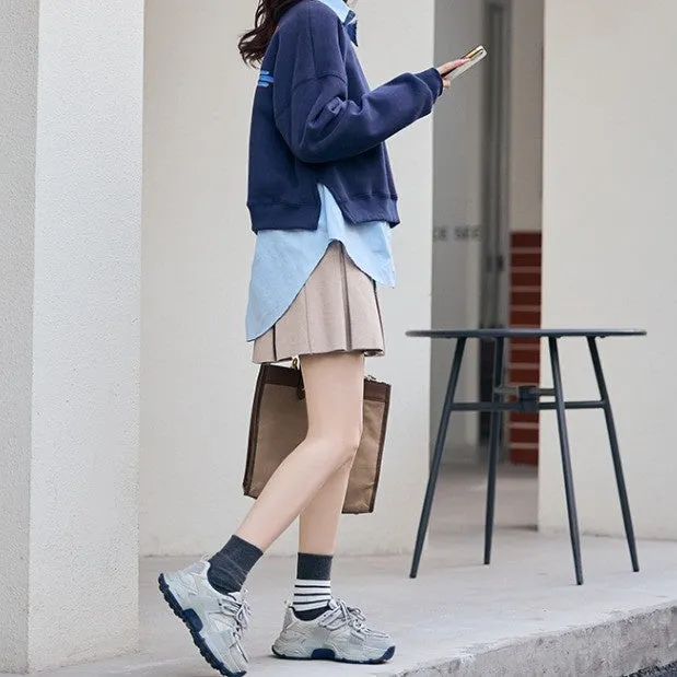Women's Winter Cotton Sports Shoes - Stylish Leisure Thick Soled Footwear