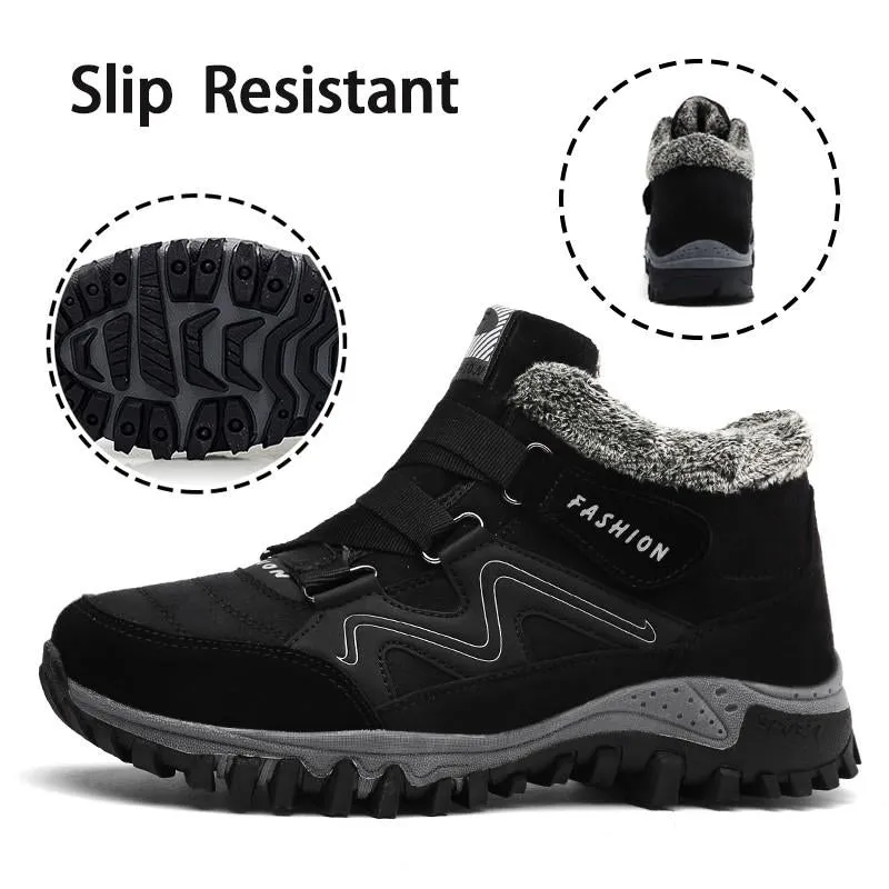 Women's Winter Shoes Thermal Villi Leather
