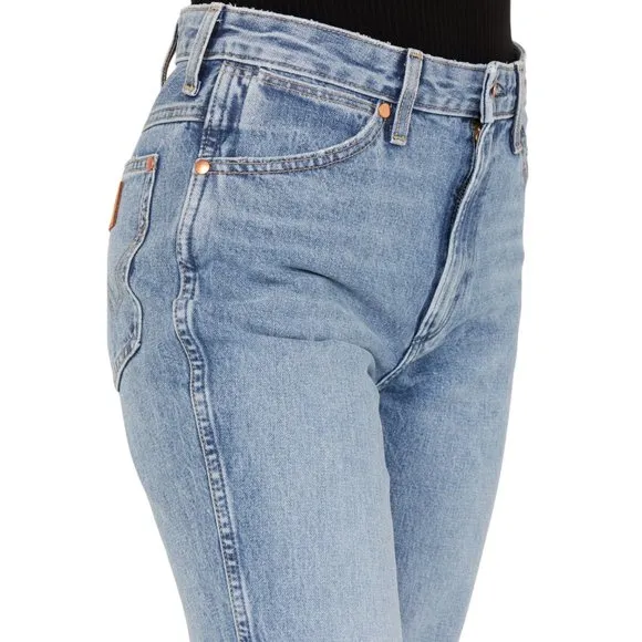 Wrangler Women's Wild West 603 High Rise Distressed Cropped Jeans Size 34x28