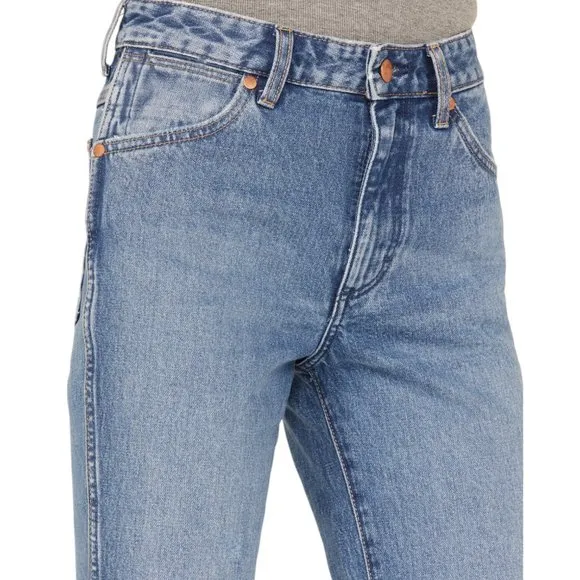 Wrangler Women's Wild West 603 High Rise Distressed Cropped Jeans Size 34x28