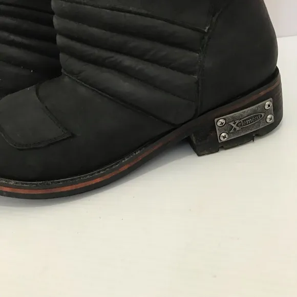 Xelement Black Leather Boots Men’s Size 9.5