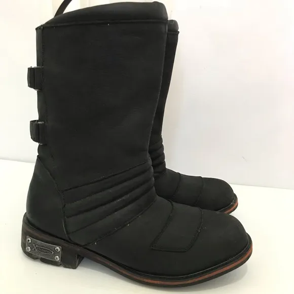 Xelement Black Leather Boots Men’s Size 9.5