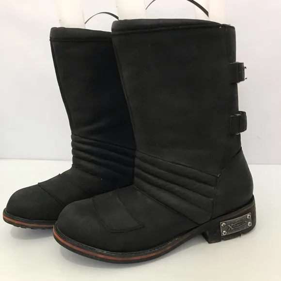 Xelement Black Leather Boots Men’s Size 9.5