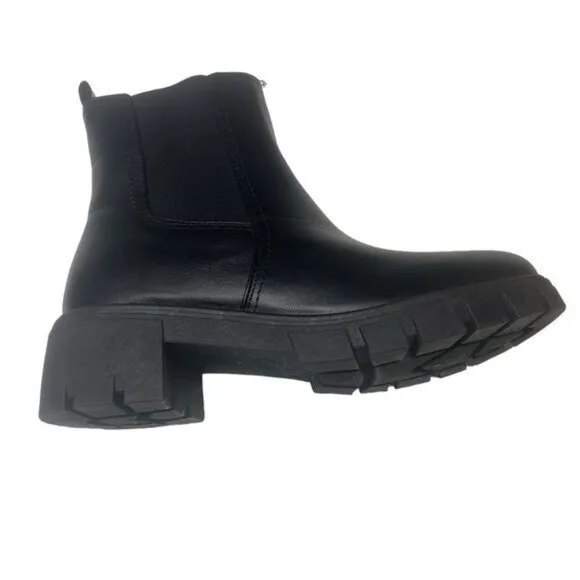 Y2K Bratz 90s Platform Black Chunky Heel Boots Women’s Size 9.5 Lug Sole…