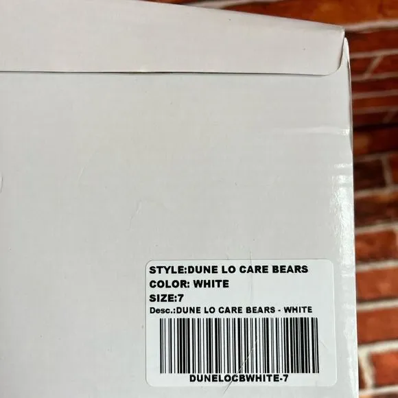 Y.R.U. White Care Bears Dune Lo Platform Boots NIB SOLDOUT White Pink SZ 7