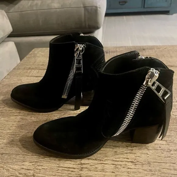 Zadig &amp; Voltaire Molly Suede Ankle Boots.