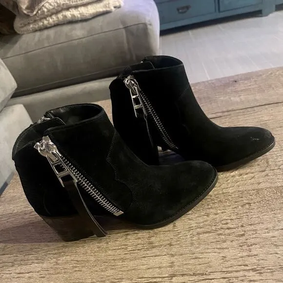 Zadig &amp; Voltaire Molly Suede Ankle Boots.