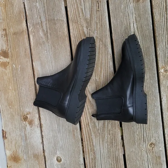Zara Leather Ankle Boots