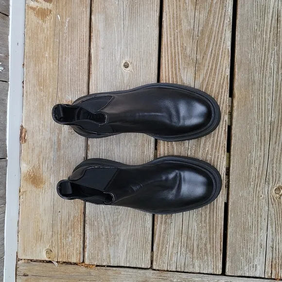 Zara Leather Ankle Boots