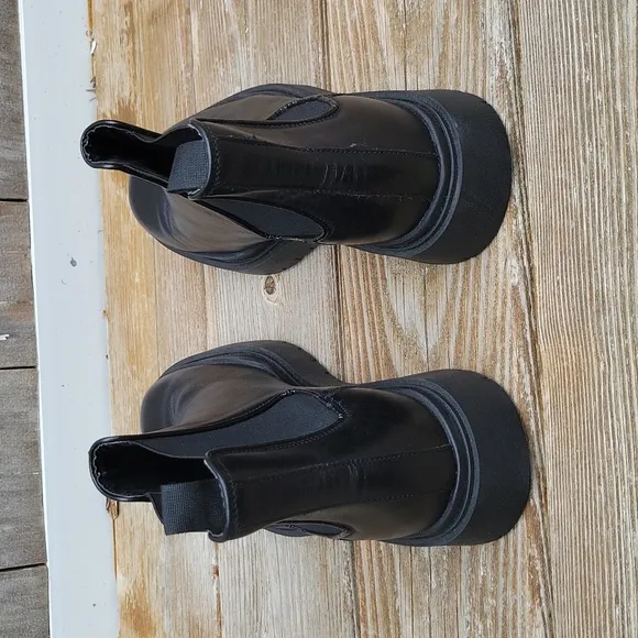 Zara Leather Ankle Boots