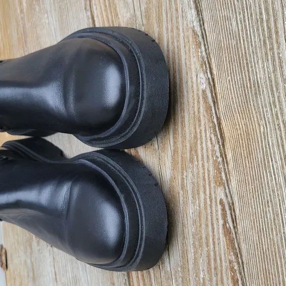 Zara Leather Ankle Boots