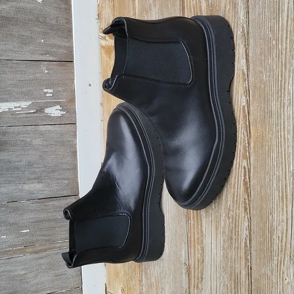 Zara Leather Ankle Boots