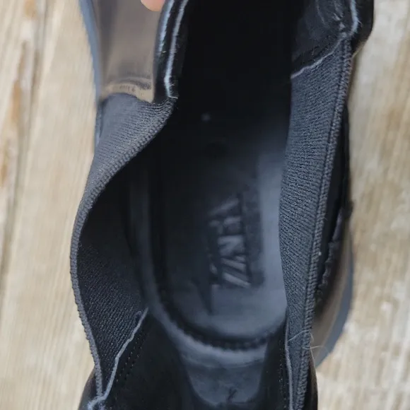 Zara Leather Ankle Boots