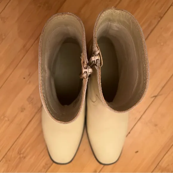 ZARA Leather Cowboy Boots