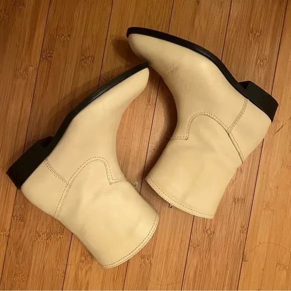 ZARA Leather Cowboy Boots