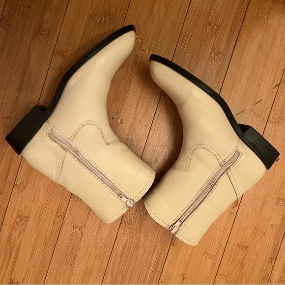 ZARA Leather Cowboy Boots